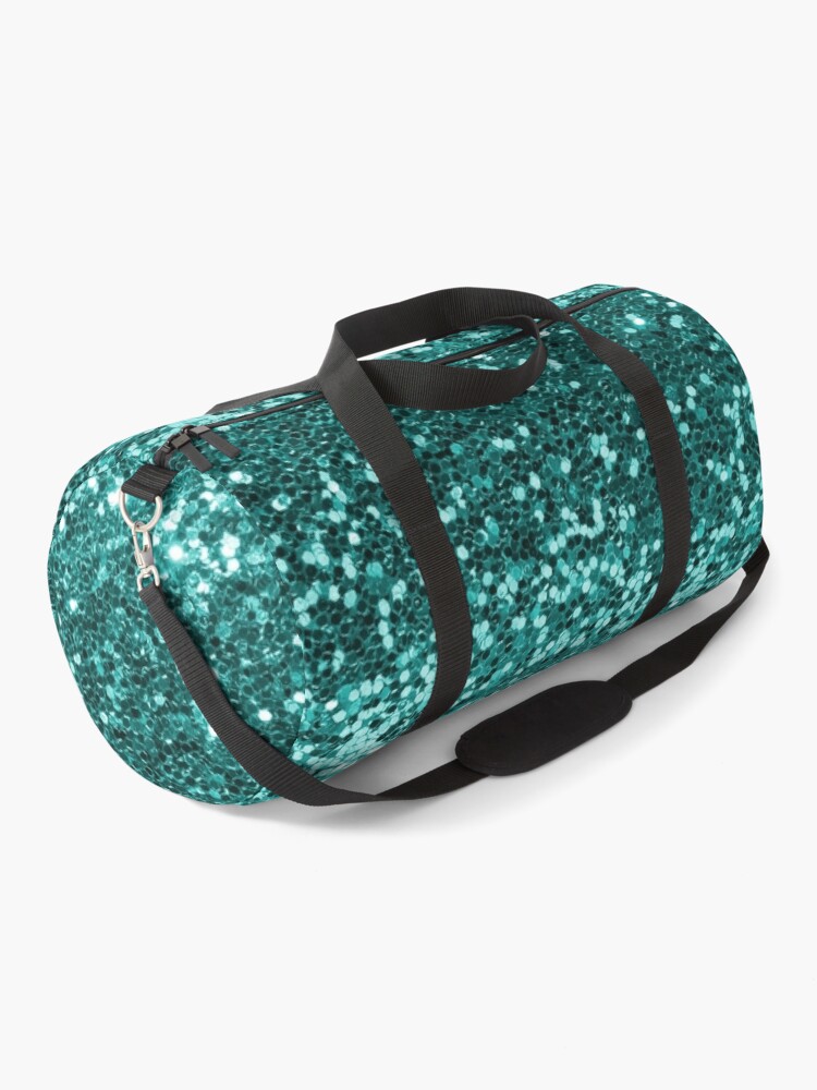 Turquoise Blue Glitter Look Chunky Sequin Tote Bag for Sale by  ColorFlowArt