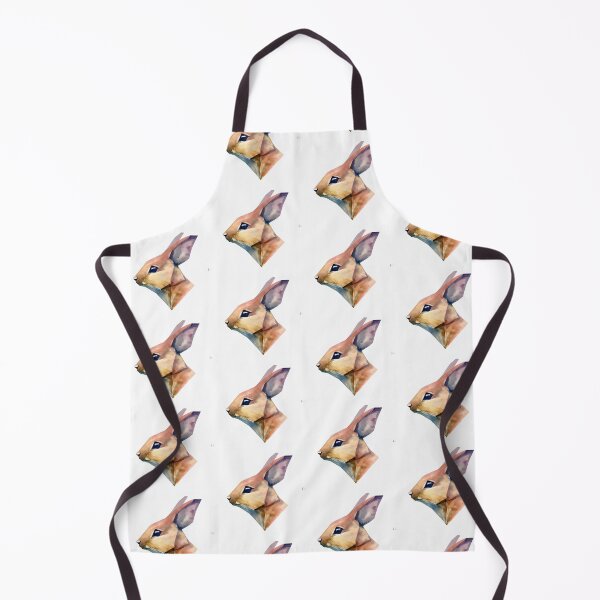 Item preview, watercolor rabbit looking to the side designed and sold by vchape.