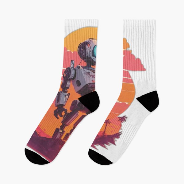 Item preview, Robot, Sunset, summer, sun designed and sold by MarcioCellos.