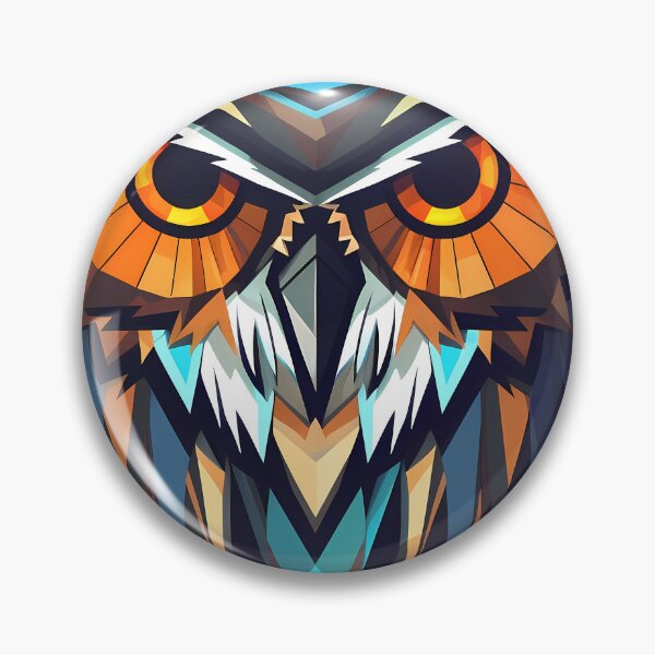 Item preview, Geometric style night owl designed and sold by twXstedstXckers.