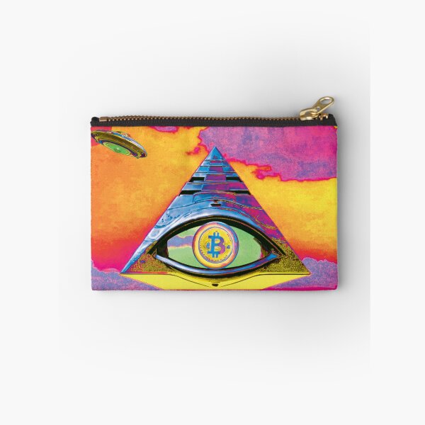 Item preview, Bitcoin Rises Over The Ruins of The Ancient Pyramid Schemes V3.0 designed and sold by OSOsUFOs.