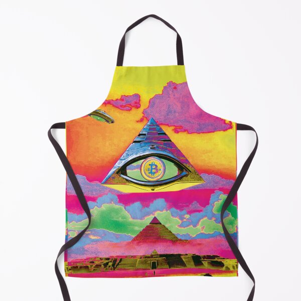 Item preview, Bitcoin Rises Over The Ruins of The Ancient Pyramid Schemes V3.0 designed and sold by OSOsUFOs.