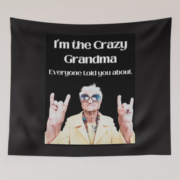 Item preview, Crazy Grandma designed and sold by Planet Agora.