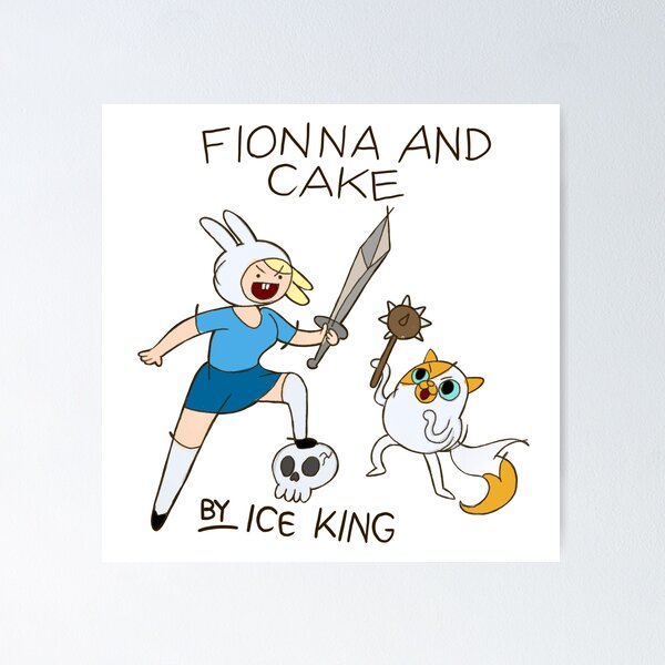 Adventure Time With Fionna and Cake Art Print Decor - POSTER 20x30