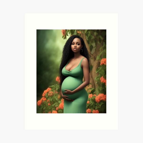 Item preview, Beautiful Pregnant Woman In Colorful Nature designed and sold by Rell1970.