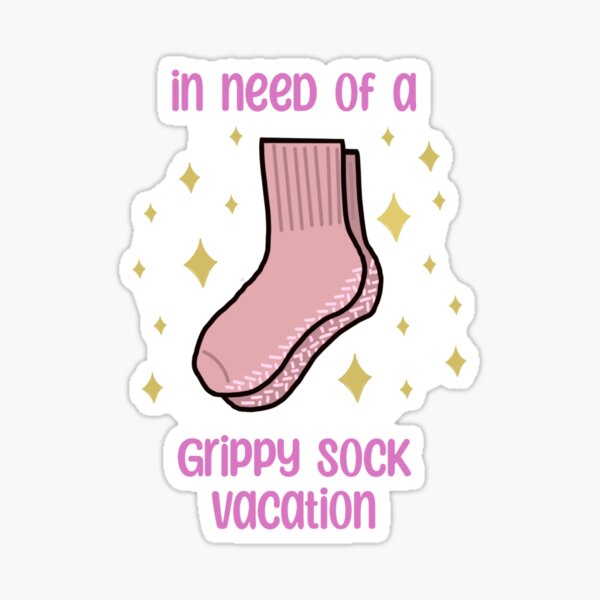 Grippy sock Jail Survivor Sticker for Sale by StrawbByStrawb