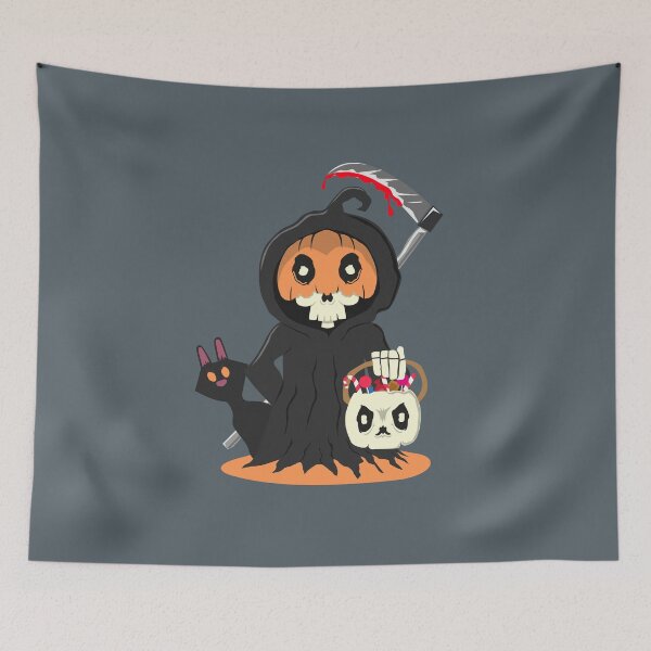 Item preview, Hello, Death or treat on Halloween designed and sold by Dizartico.