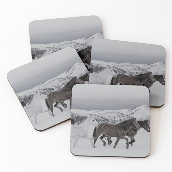 Item preview, Snowy Wild Horses designed and sold by HappyTees27.
