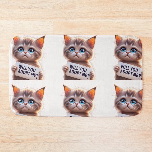 Item preview, homeless kitten designed and sold by TodoDecoArt.