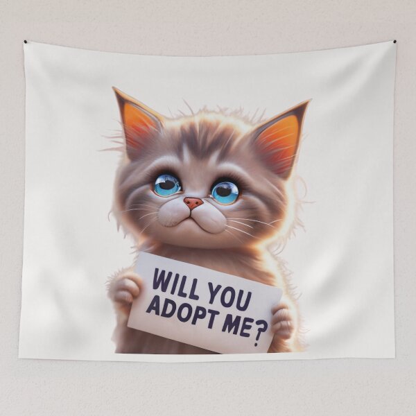 Item preview, homeless kitten designed and sold by TodoDecoArt.