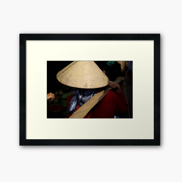 Vietnam Market Lady Framed Art Print