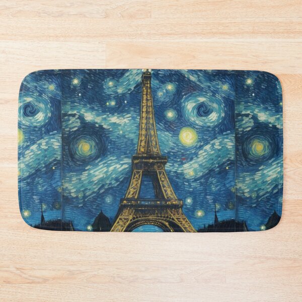 Item preview, Starry night in Paris Van Gogh Starry Night Eiffel Tower designed and sold by Vangoholic.