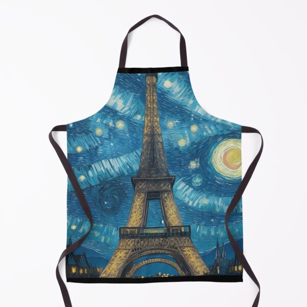 Item preview, Starry night in Paris Van Gogh Starry Night Eiffel Tower designed and sold by Vangoholic.