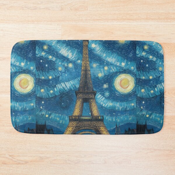 Item preview, Starry night in Paris Van Gogh Starry Night Eiffel Tower designed and sold by Vangoholic.