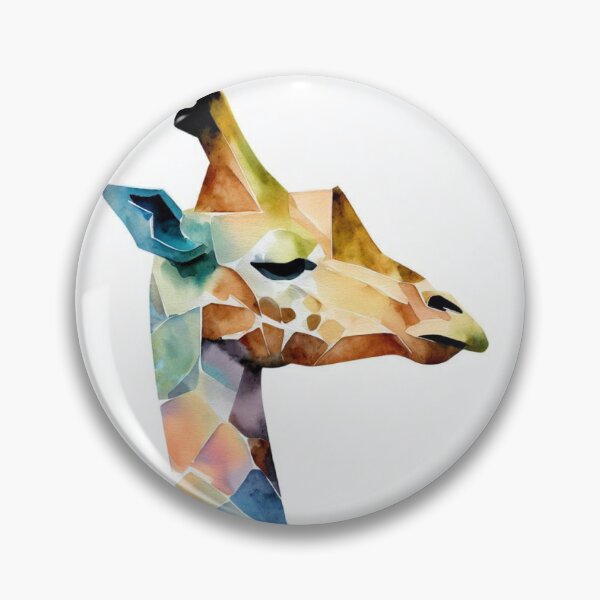 Artikelvorschau, Aquarell-Origami-Giraffe entworfen und verkauft von vchape.