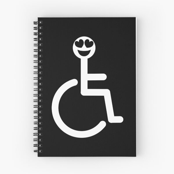 Item preview, Disabled logo with hearts for eyes face emoji designed and sold by Sue Davie.