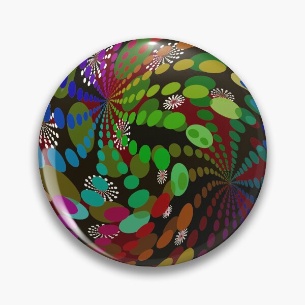 Item preview, Circular Dot Pattern In Purple, Green, Blue, Black,Mustard designed and sold by Eklectikos.