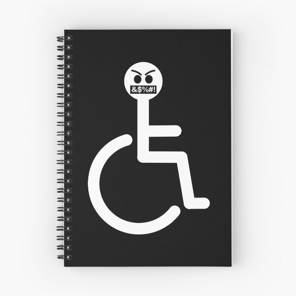 Item preview, Disabled logo with swearing face emoji designed and sold by Sue Davie.