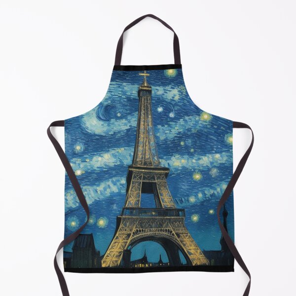 Item preview, Starry night in Paris Van Gogh Starry Night Eiffel Tower designed and sold by Vangoholic.