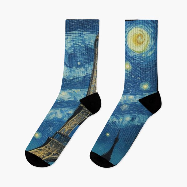Item preview, Starry night in Paris Van Gogh Starry Night Eiffel Tower designed and sold by Vangoholic.