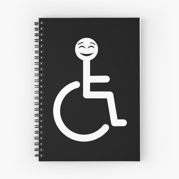 Item preview, Disabled logo with smiling face emoji designed and sold by Sue Davie.