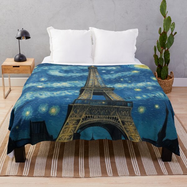 Item preview, Starry night in Paris Van Gogh Starry Night Eiffel Tower designed and sold by Vangoholic.