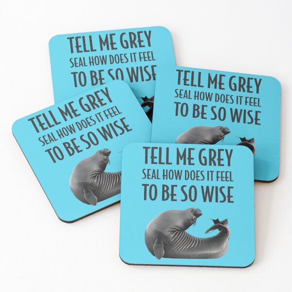 Item preview, Grey Seal How Does it Feel to be so Wise designed and sold by ToadsWorkshop.