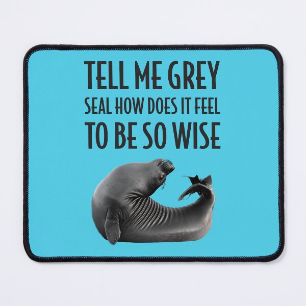 Item preview, Grey Seal How Does it Feel to be so Wise designed and sold by ToadsWorkshop.