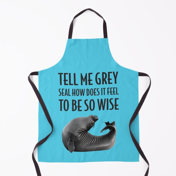 Item preview, Grey Seal How Does it Feel to be so Wise designed and sold by ToadsWorkshop.