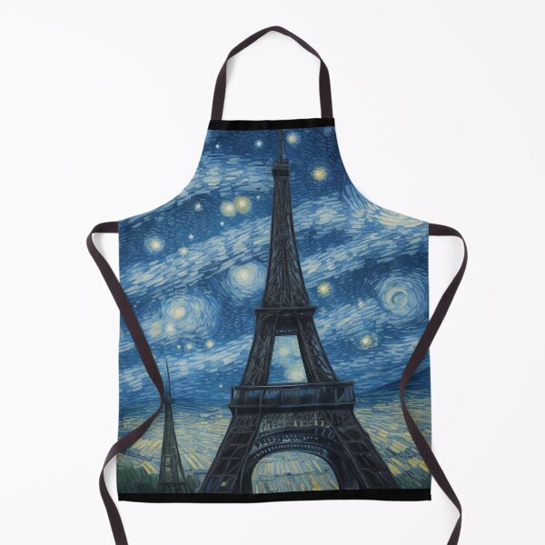 Item preview, Starry night in Paris Van Gogh Starry Night Eiffel Tower designed and sold by Vangoholic.