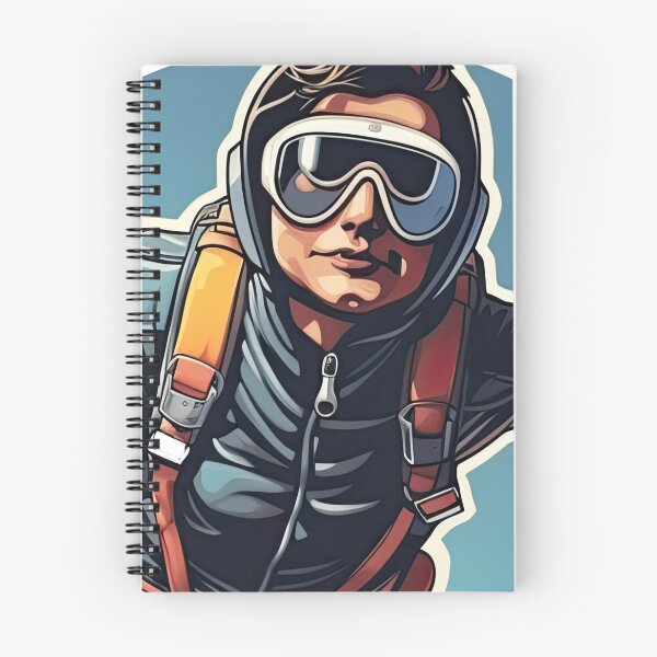 Item preview, Man falls with a parachute designed and sold by abmkf.