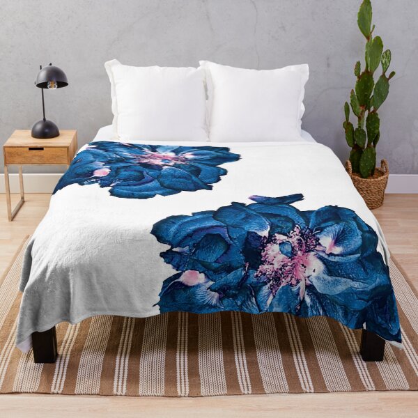 Item preview, blue, big flower, floral, bunch, watercolors, colorful, pastel, vintage, dried flower designed and sold by mintdiamond21.