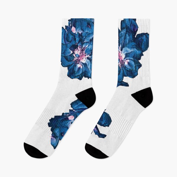 Item preview, blue, big flower, floral, bunch, watercolors, colorful, pastel, vintage, dried flower designed and sold by mintdiamond21.