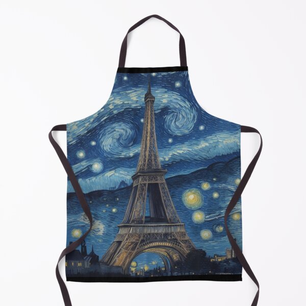 Item preview, Starry night in Paris Van Gogh Starry Night Eiffel Tower designed and sold by Vangoholic.