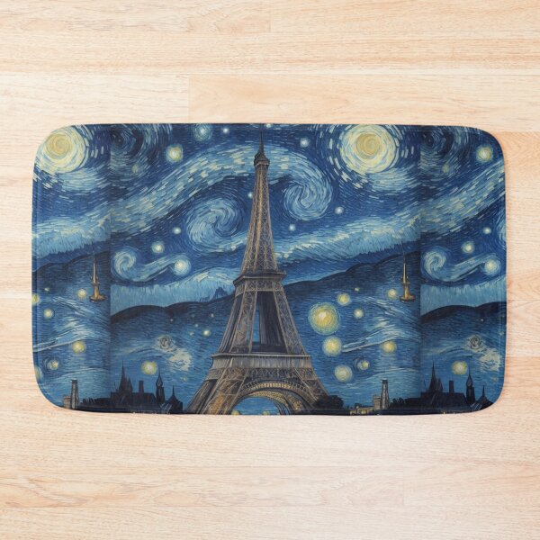 Item preview, Starry night in Paris Van Gogh Starry Night Eiffel Tower designed and sold by Vangoholic.