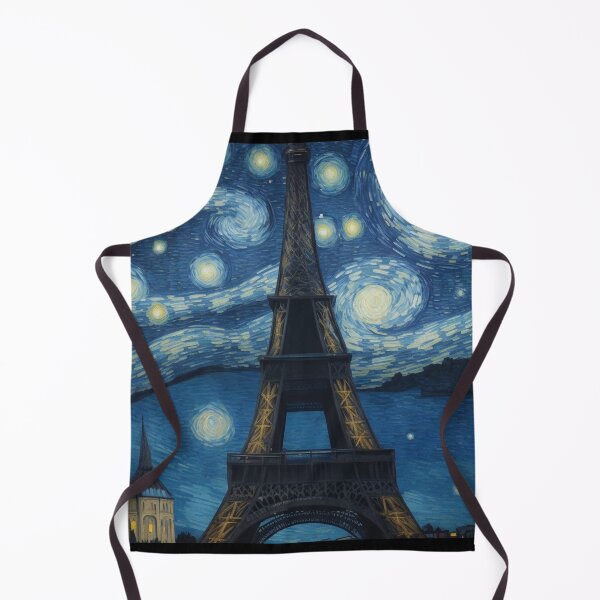 Item preview, Starry night in Paris Van Gogh Starry Night Eiffel Tower designed and sold by Vangoholic.