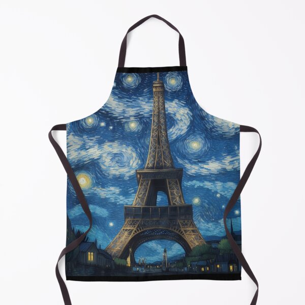 Item preview, Starry night in Paris Van Gogh Starry Night Eiffel Tower designed and sold by Vangoholic.