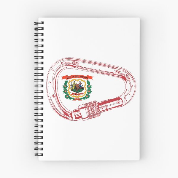 Item preview, West Virginia Flag Climbing Carabiner designed and sold by Esskay Designs.