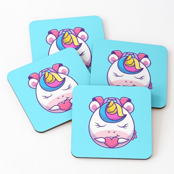 Item preview, Unicorn's Heartfelt Treasure: Cute Unicorn with Love Heart Bag Cartoon Vector Icon Illustration designed and sold by hjian8219.
