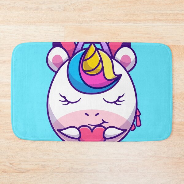 Item preview, Unicorn's Heartfelt Treasure: Cute Unicorn with Love Heart Bag Cartoon Vector Icon Illustration designed and sold by hjian8219.