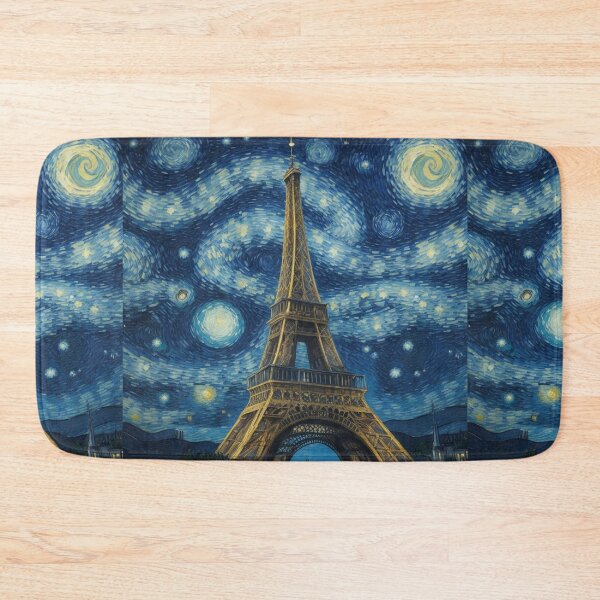 Item preview, Starry night in Paris Van Gogh Starry Night Eiffel Tower designed and sold by Vangoholic.
