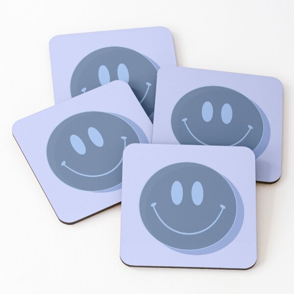 Item preview, dark blue happy face designed and sold by DigitalDotrix.