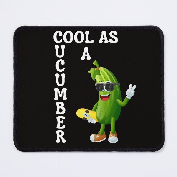 Item preview, Funny Cucumber Cool As A Cucumber Skateboarding Chill designed and sold by MagicSD Designs.