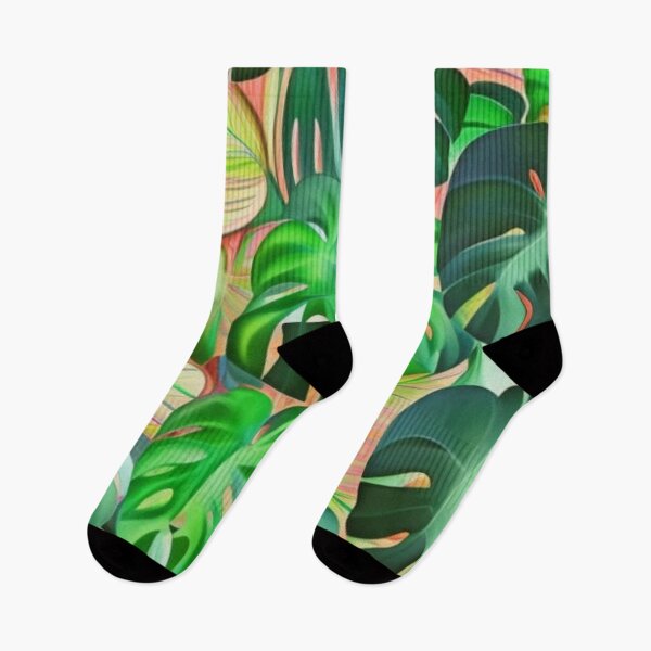 Artikelvorschau, Abstraktes Monstera-Blattmuster entworfen und verkauft von calibrit.