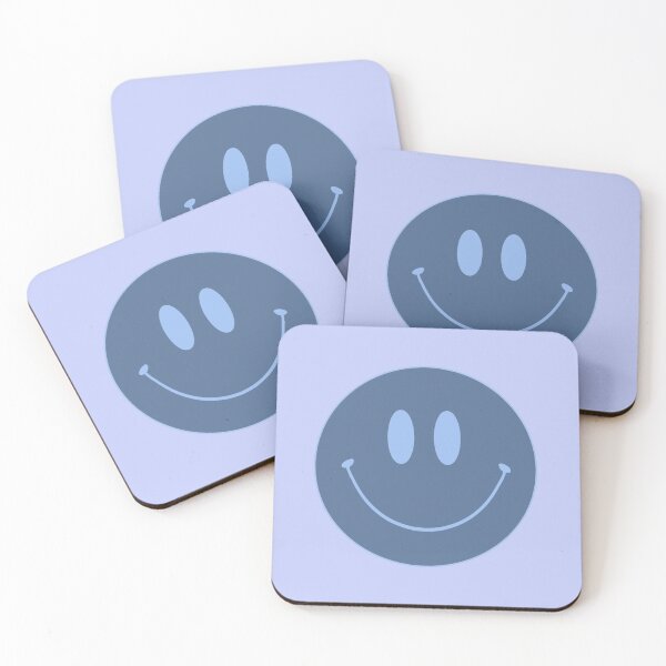Item preview, dark blue happy face designed and sold by DigitalDotrix.
