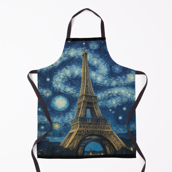 Item preview, Starry night in Paris Van Gogh Starry Night Eiffel Tower designed and sold by Vangoholic.