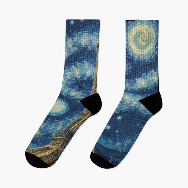 Item preview, Starry night in Paris Van Gogh Starry Night Eiffel Tower designed and sold by Vangoholic.
