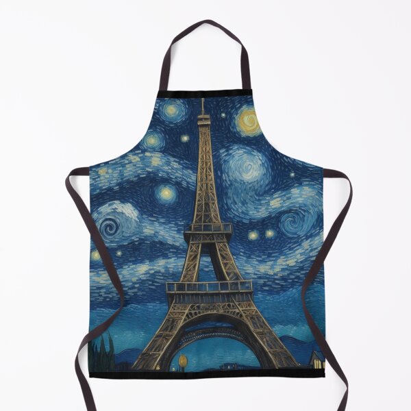 Item preview, Starry night in Paris Van Gogh Starry Night Eiffel Tower designed and sold by Vangoholic.