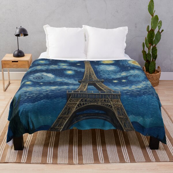 Item preview, Starry night in Paris Van Gogh Starry Night Eiffel Tower designed and sold by Vangoholic.