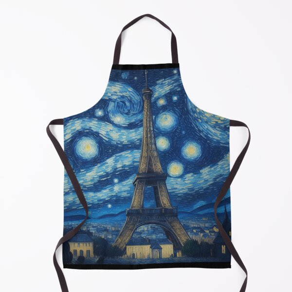 Item preview, Starry night in Paris Van Gogh Starry Night Eiffel Tower designed and sold by Vangoholic.